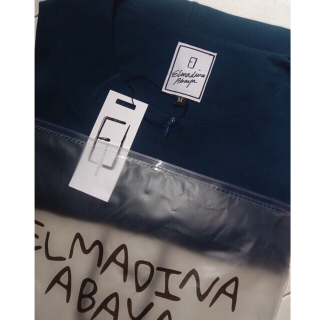 luna abaya dark teal M elmadina nwt