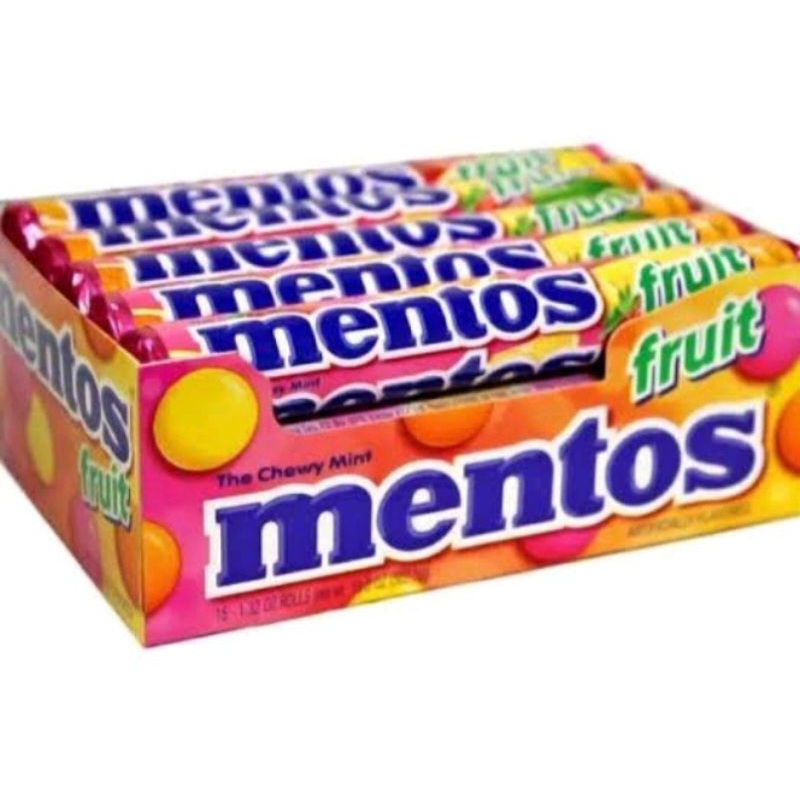 

Permen Mentos Roll 1Pak Isi 14 Rol @29Gr - Permen Rasa Buah