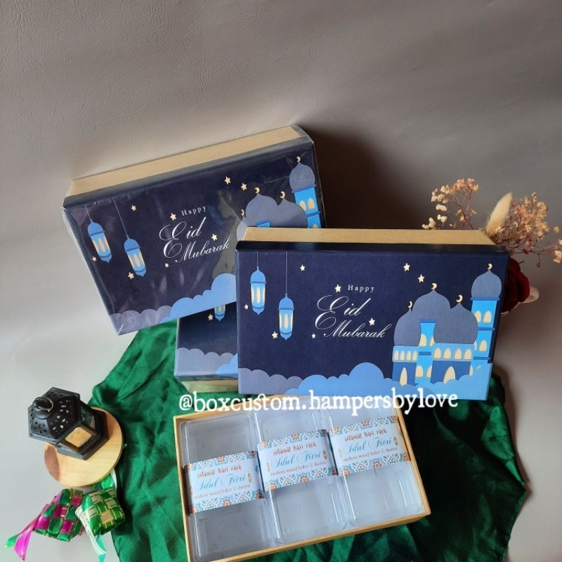 Box Hampers Lebaran 3 Toples 350gr / Box Idul Fitri
