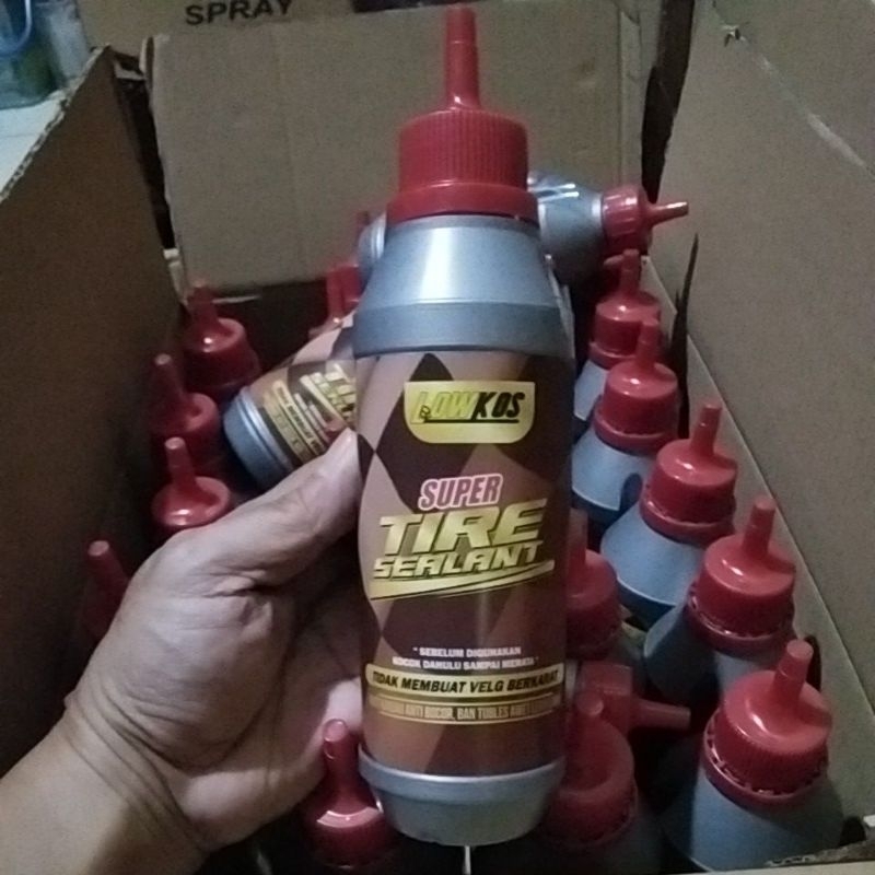 LOWKOS - SUPER TIRE SEALANT CAIRAN BAN TUBLES 350ml KUALITAS PREMIUM