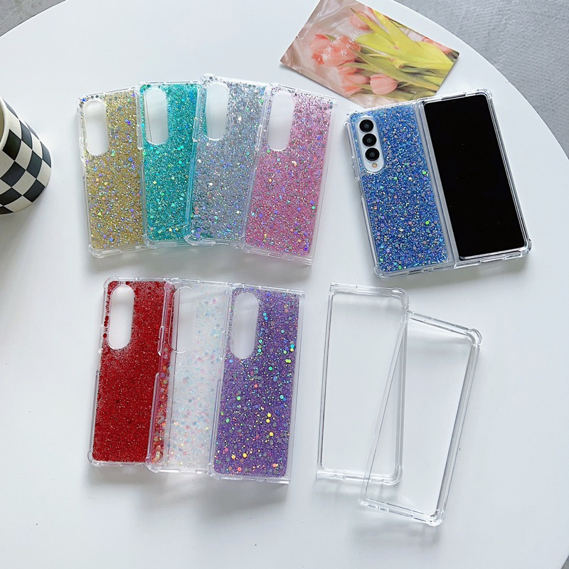 Samsung Galaxy Z Fold 4 3 2 Zfold Zfold4 Zfold3 Zfold2 Flip Glittery Case READYSTOCK