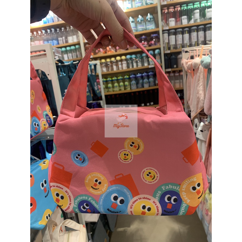 MINISO Tas Bekal Lucu Karakter / Tas Bekal Lunch Bag Cooler Karakter Lucu Tempat Penyimpanan Bekal