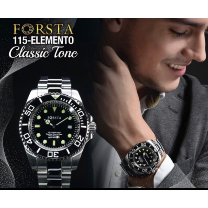 Forsta Elemento Silver Classic-Jam Tangan Forsta Elemento