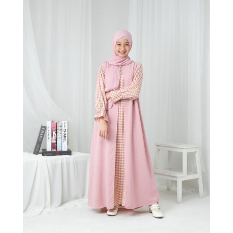 Gamis Arsila Double Layer couple kids and mom BY ArRitz kids clothing