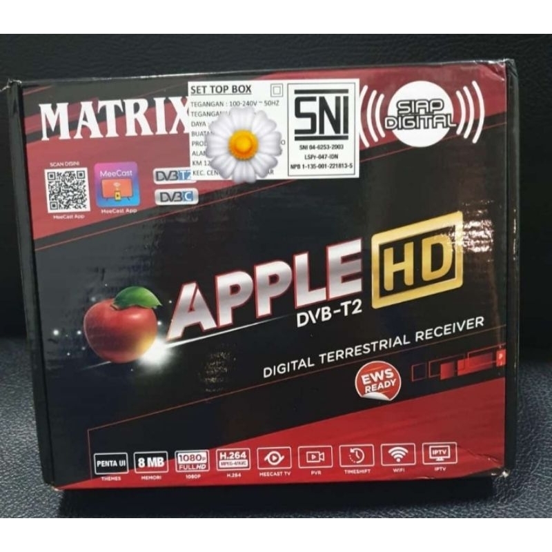 SET TOP BOX MATRIX APPEL MERAH