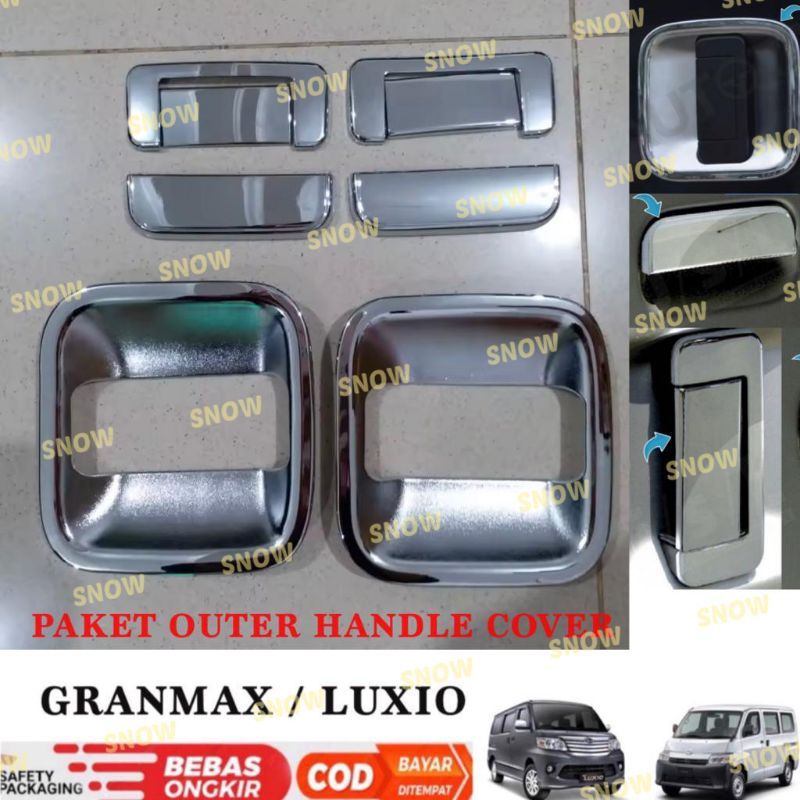 Paket Outer Handle Cover Gran Max Grandmax Granmax Luxio Chrome