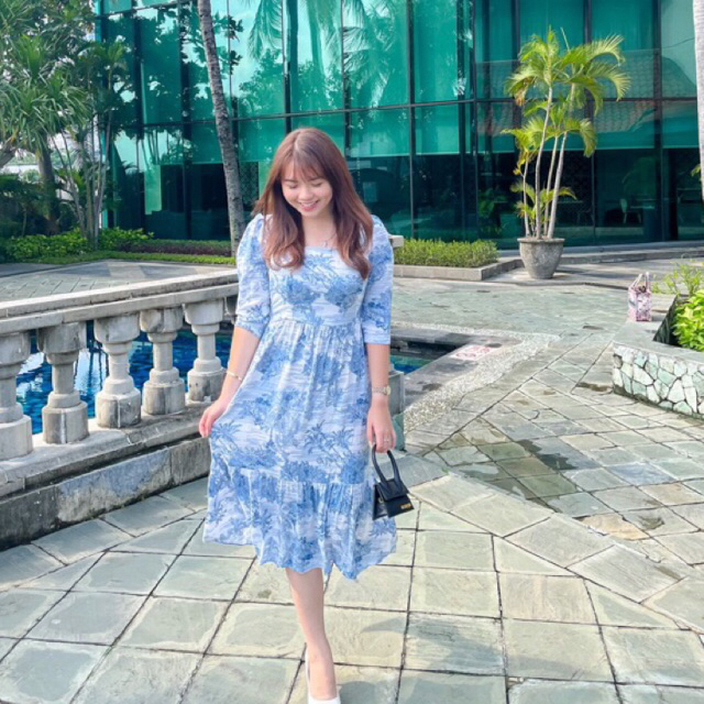 outfit lebaran /outfit idul fitri / lebaran idul fitri ramadhan  Diora dress / dress korean style / 