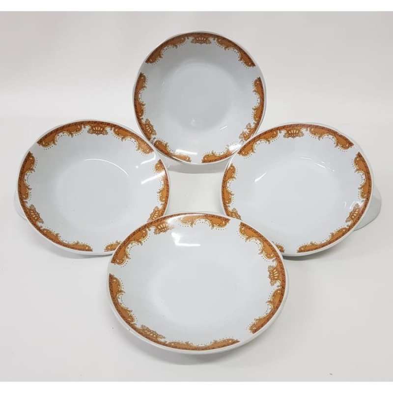 piring lilia mahkota kuning 6 pcs