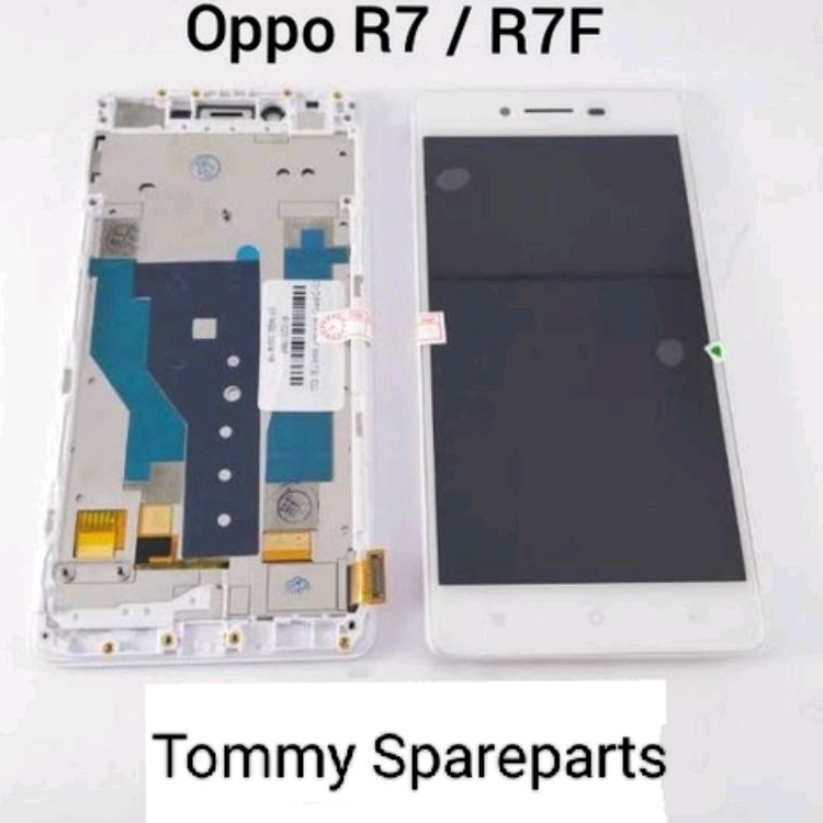 LCD TOUCHSCREEN PLUS FRAME OPPO R7 R7F ORIGINAL