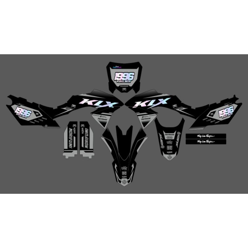 decal klx,crf,wr super glosy