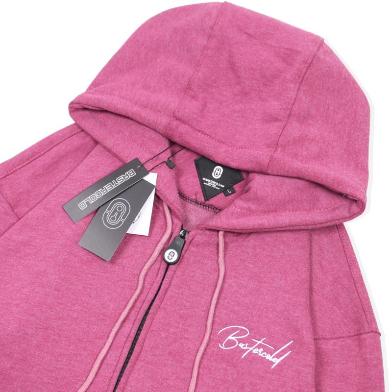 Jaket Hoodie Zipper Baster Cold Sweater Hoodie Baster Cold Sweater Hoodie Zipper Latin Sweater Hoodie Pria - Pink