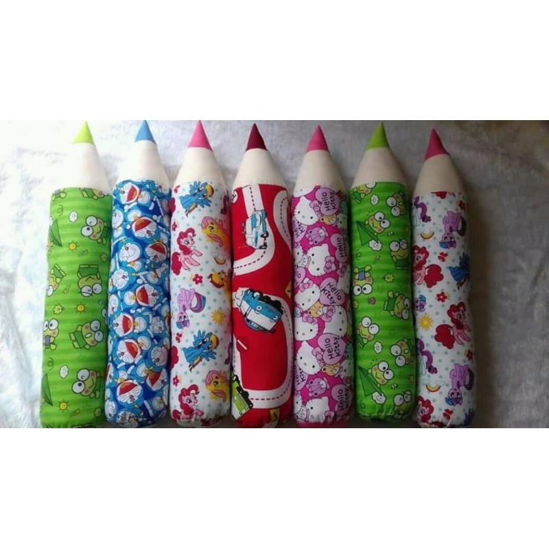 Guling pensil lucu karakter anak, guling pensil anak