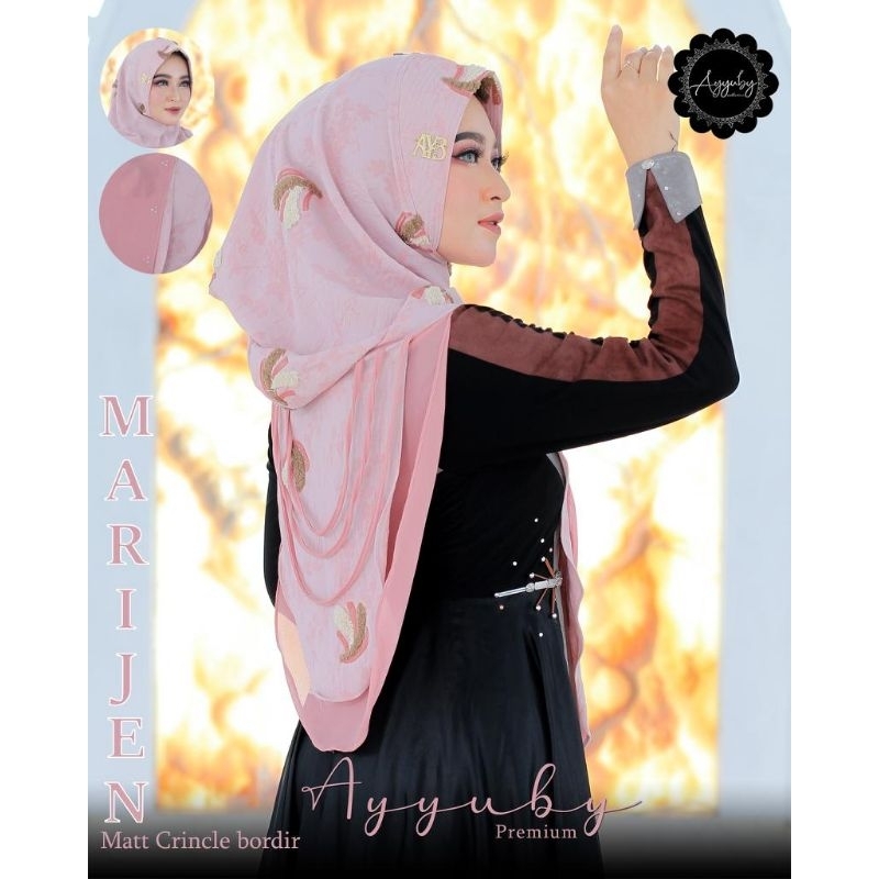 HIJAB INSTAN HOODIE MARIJEN MOTIF BY AYYUBY