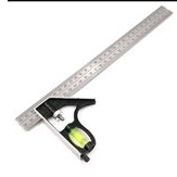 

Combination Square ruler siku kombinasi penggaris waterpas new
