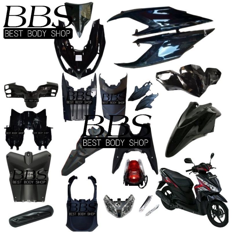Full Cover Body Honda Vario 110 CBS Techno Karbu | Full Set Bodi Vario Techno Lama Karburator