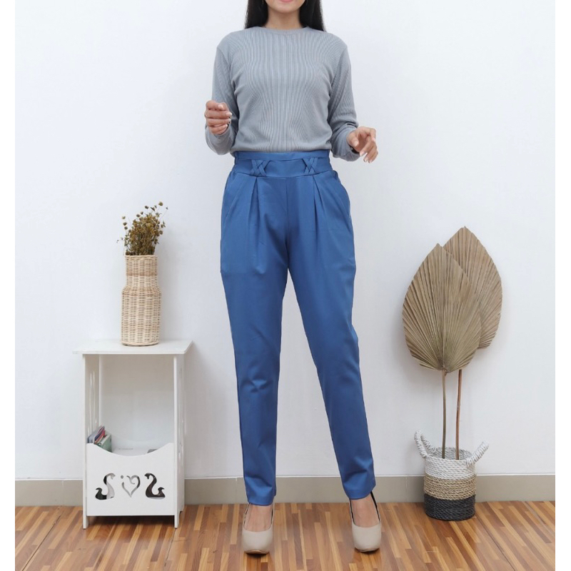 FAUZIRA PANTS JUMBO DOUBLE PREMIUM STRECH SILANG| celana bigsize |COTTON PANTS|celana fauzira