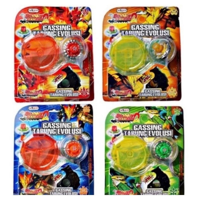 MAINAN ANAK LAKI-LAKI GANGSING GASING DRAGON WARIOR 2 PETARUNG TOR BLADE BEYBLADE GASSING TARUNG