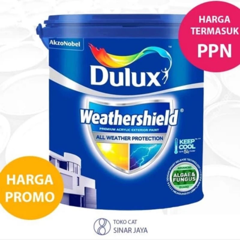 Dulux Weathershield 2,5ltr warna standar
