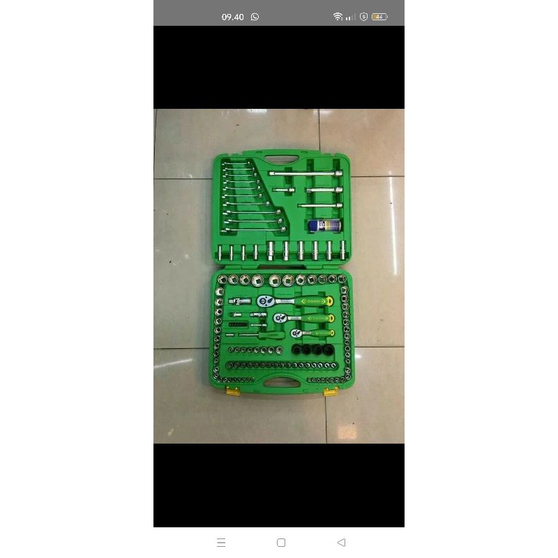 Kunci sok set tekiro 120 pcs 1/4"-1/2-3/8"