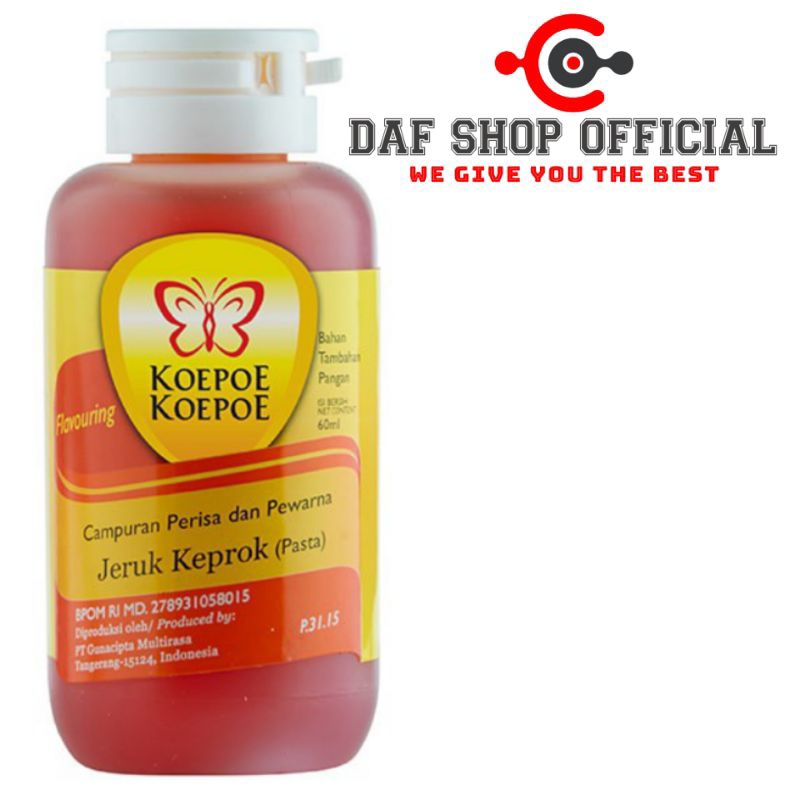 

Pasta Makanan Jeruk Keprok Koepoe Koepoe 60 ml