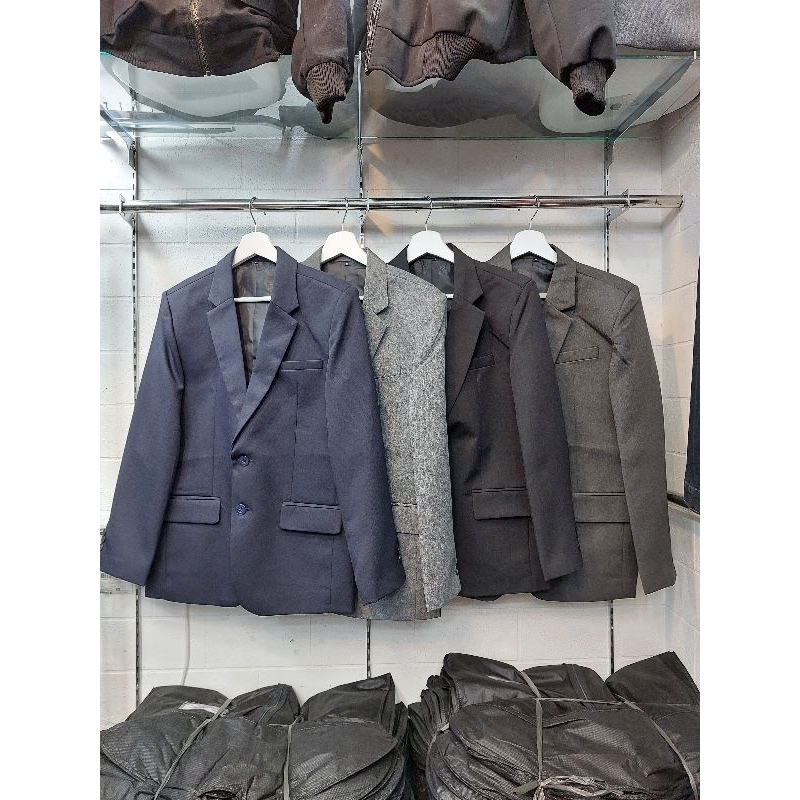 JAS FORMAL REGULER SEMI WOLL TEBAL | Jas Nikah / Wisuda / Seragam / Hadiah Orang Tua / Pesantren / Acara Keagamaan / Acara Resmi / Kondangan / Guru / Cendramata Hadiah / Blazer / Tuxedo / Jas Abu / Jas Biru / Jas Hitam / Jas Biru Navi by~ Black Pino