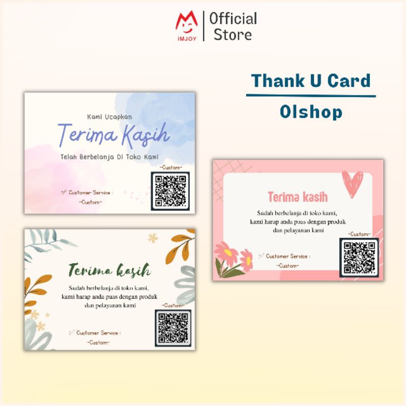 

Thank U Card Stiker Thank You Card