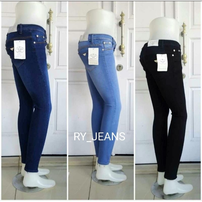 celana jeans hitam wanita softjeans streerth celana panjang skinny pensil