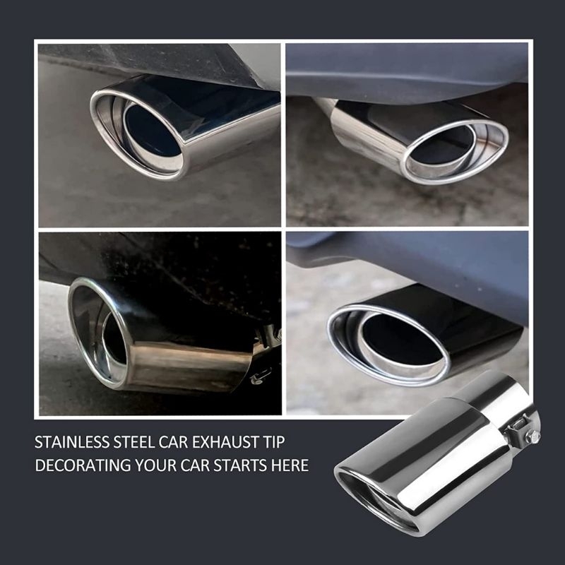 MUFFLER CUTTER TAILPIPE 1 SAMBUNGAN DEKORASI UJUNG KNALPOT MOBIL 1 PCS