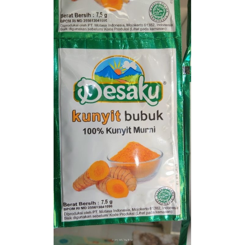 

3 sachet Kunyit Bubuk