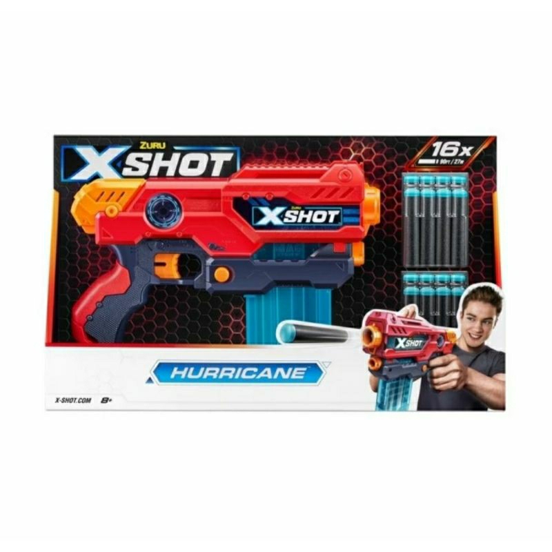 Mainan Xshot New Excel Hurricane Blaster Mainan Xshot Zuru Hurricane