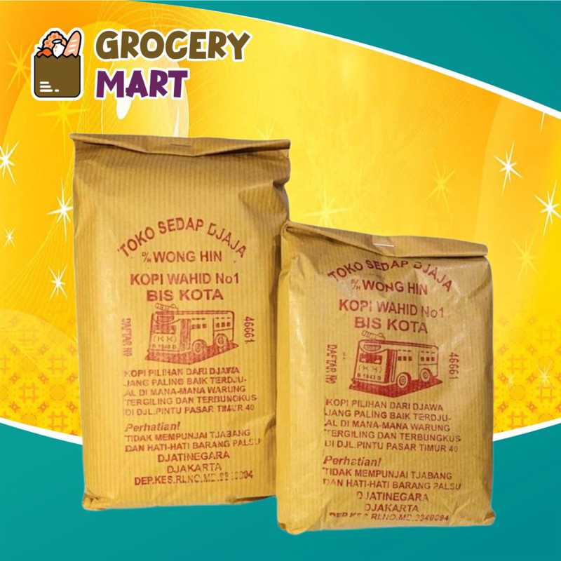 

Kopi Cap Bis Kota Bubuk ROBUSTA 250gr / Kopi Wong Hin Asli Jatinegara
