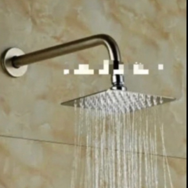 shower tanam fix wall shower head kotak minimalis model wasser