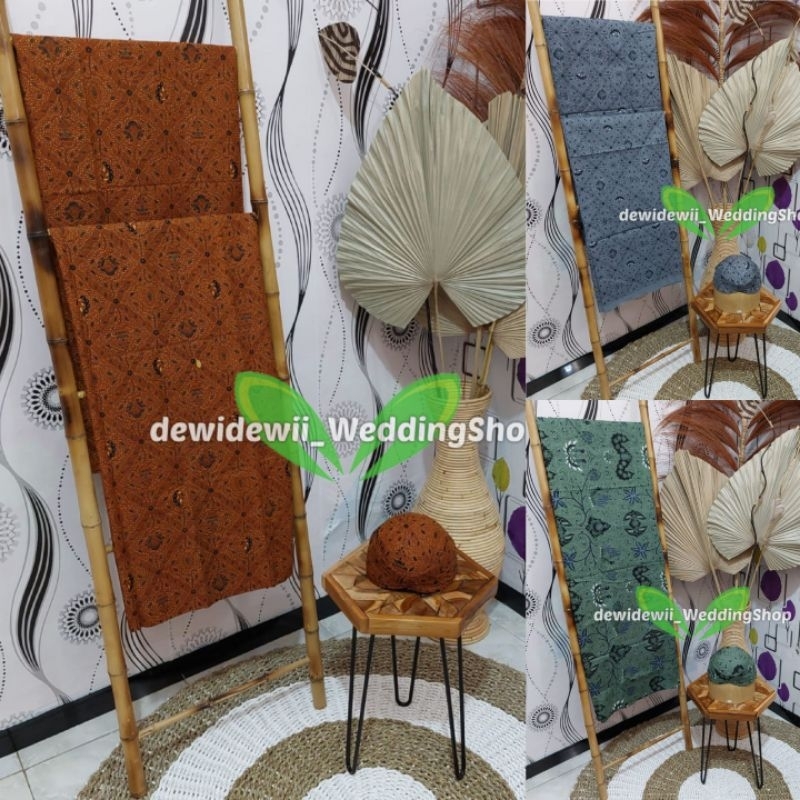 [1Set] Jarik Cewek Cowok + Blangkon | Bahan Premium - Motif Lengkap