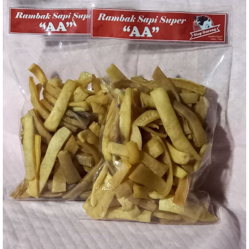 

Rambak Sapi Super AA 250g//siap goreng/