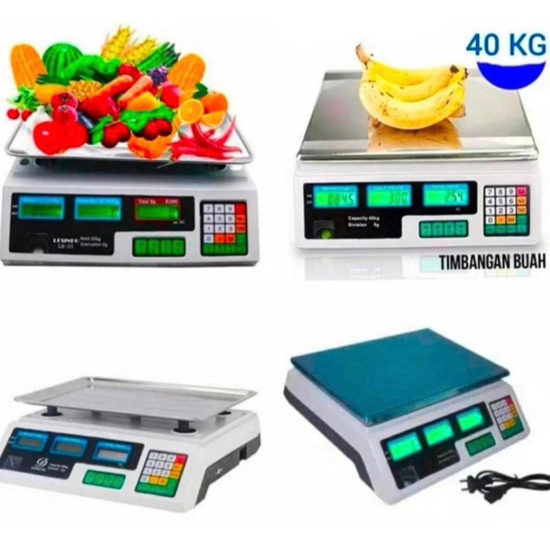 TIMBANGAN 40KG DIGITAL SCALER BERAT SAYUR PAKET DAGING BUAH