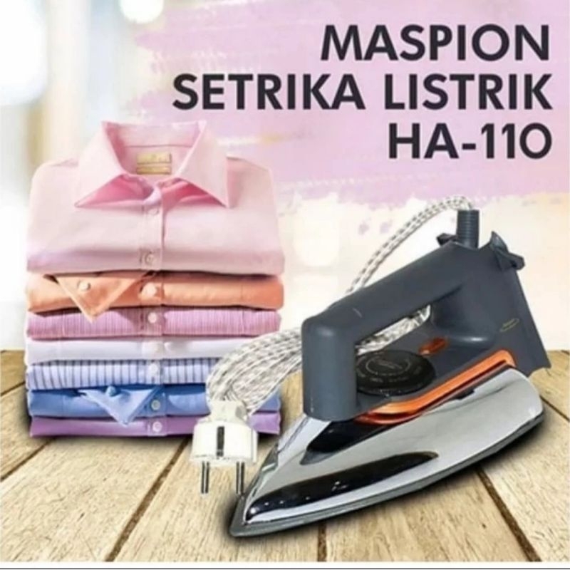 Setrika maspion ha 110/Gosokan maspion ha 110/seterika maspion ha 110