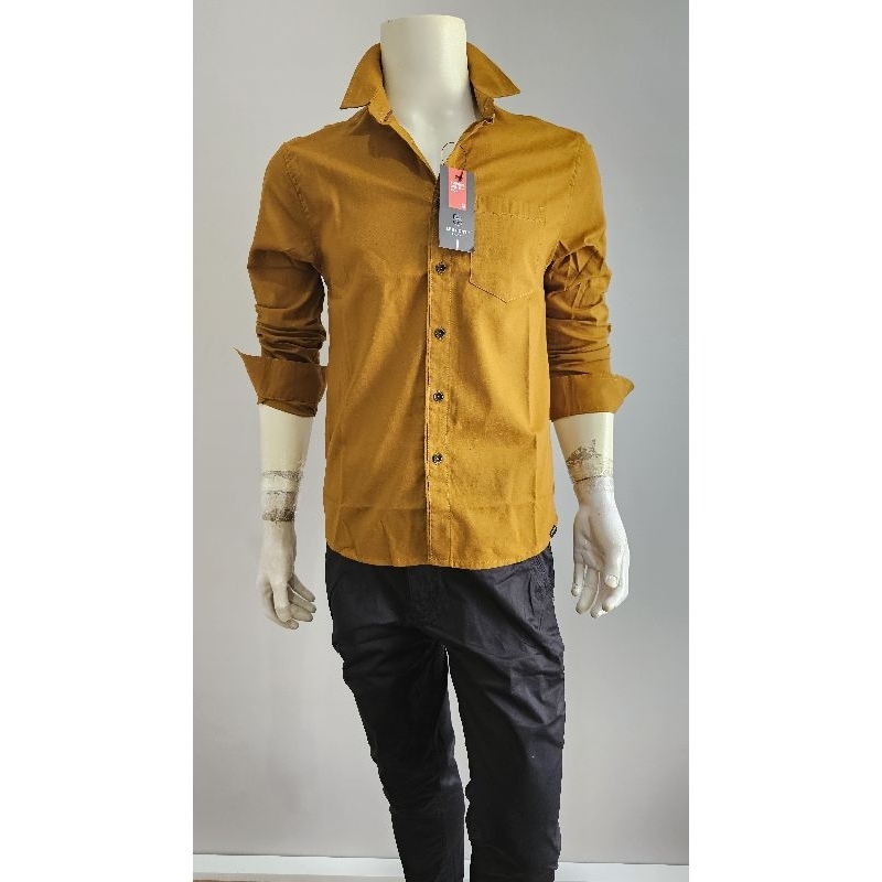 Kemeja Pria Pjg Lee Conti Coklat