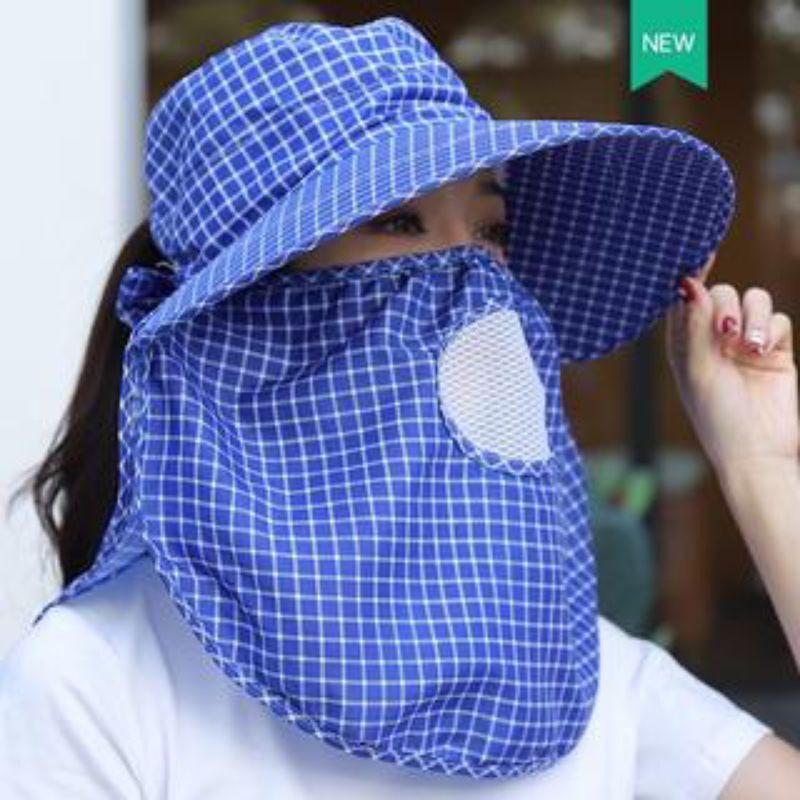 BISA COD TOPI VISOR WANITA KOTAK / TOPI CADAR / TOPI KEBUN ANTI SINAR UV