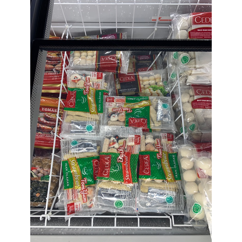 

saus, daging segar, frozen food,fiesta,champ,cedea