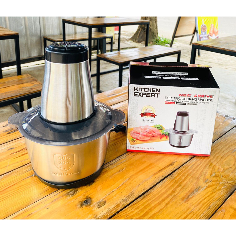 choper daging blender daging choper stainless 2L blender stainless penggiling daging