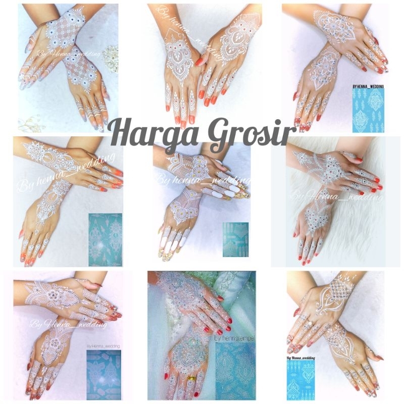 PAKET USAHA HENNA INSTAN 100PCS|Henna instan grosir 100pcs