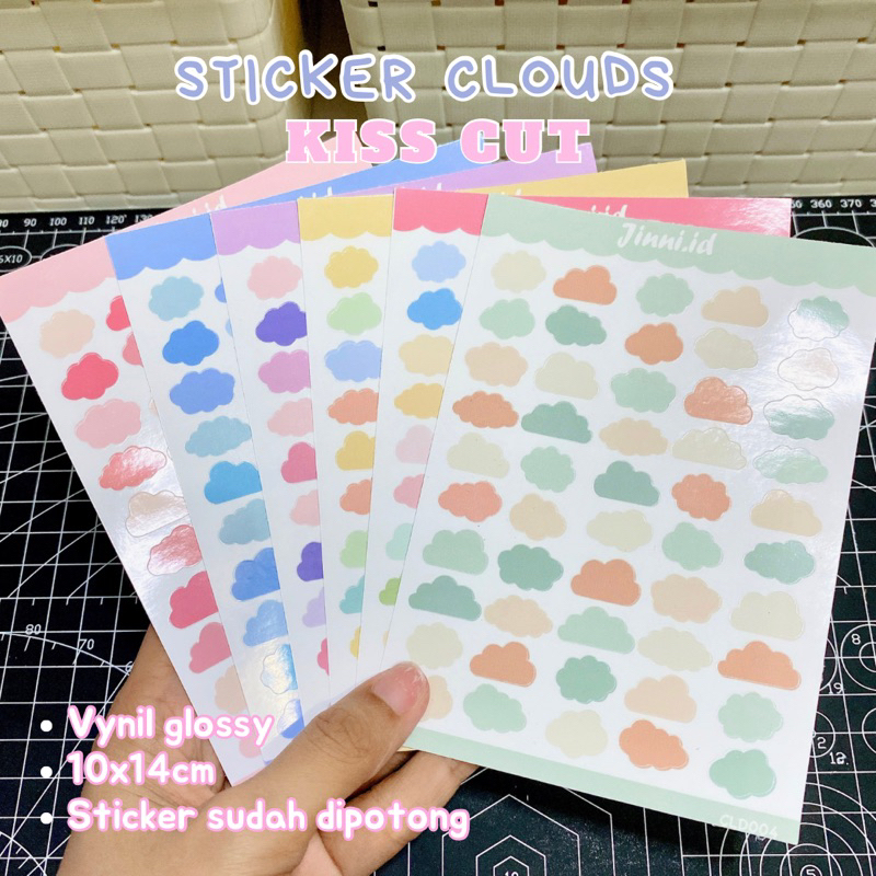 

[JINNI] Sticker Journal Clouds KISSCUT | Sticker awan