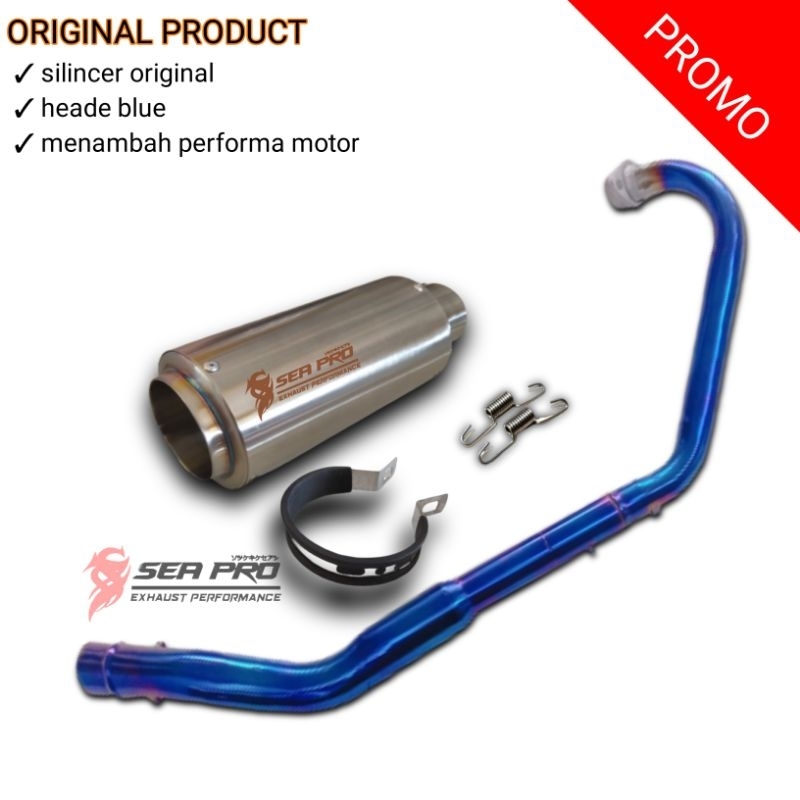 Knalpot Racing Fullset R15 Gsx Vixion Sonic CBR150 Cb150 mt15 satria Fu Ori Sea Pro Exhaust
