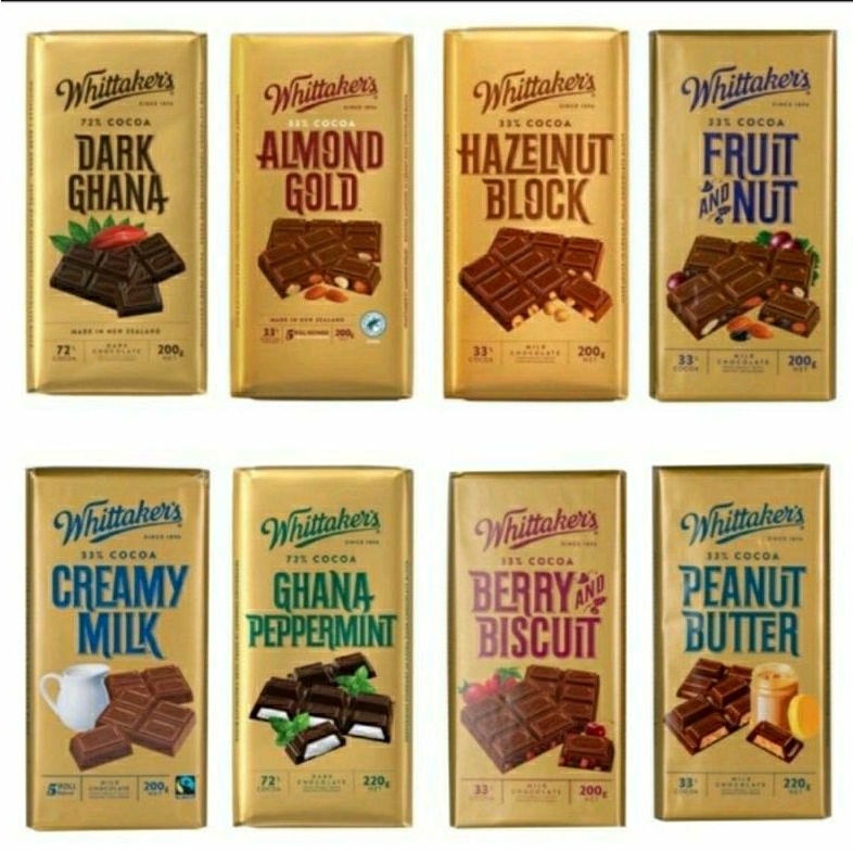 

Whittakers Chocolate Bars