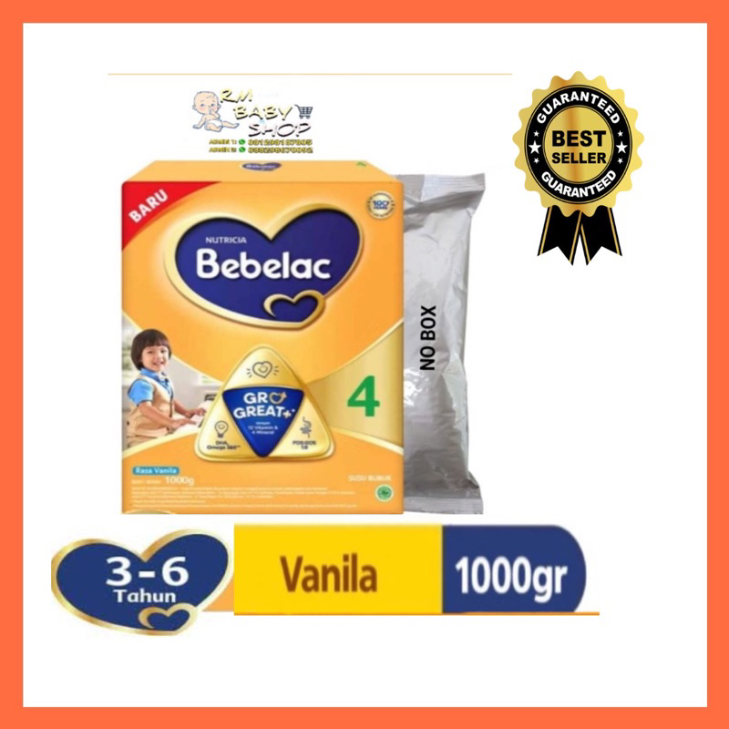 Bebelac 4 madu 1000gr/ 1800gr  (CUCI GUDANG NO BOX)