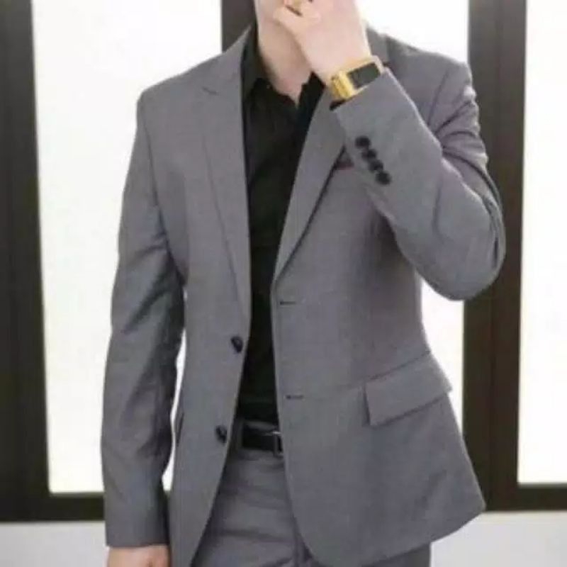 JAS PRIA JAS/BLAZER PRIA CASUAL JAS HITAM JAS PRIA BLAZER PRIA JAS RESMI JAS KEREN JAS PORMAL JAS