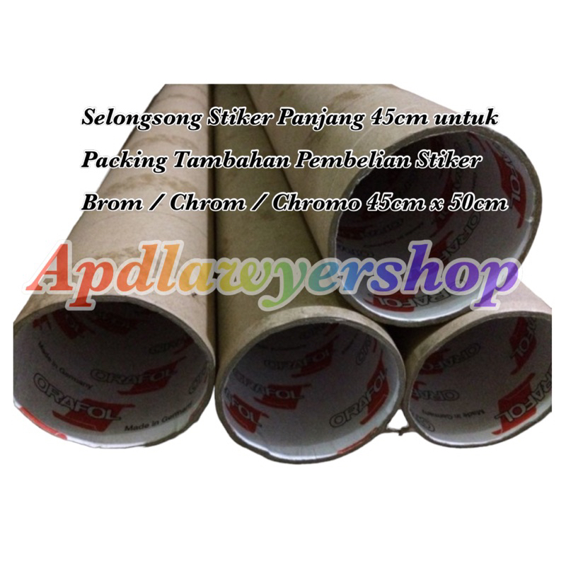 

Selongsong Stiker Sticker Packing Tambahan Selongsong Panjang 45cm