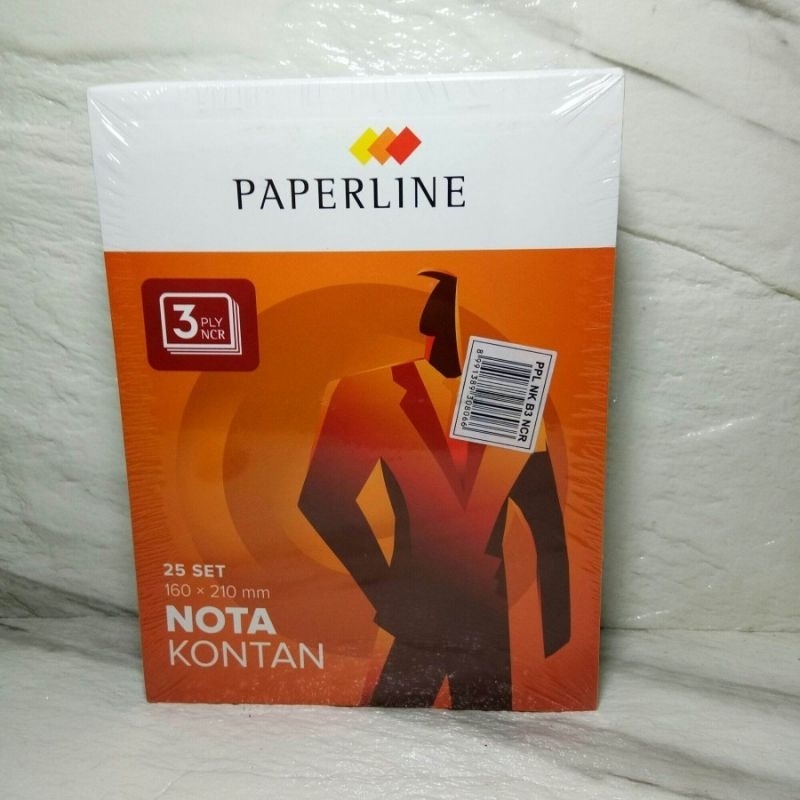 

[10 BUKU] NOTA KONTAN BESAR 3 RANGKAP PAPERLINE / NCR B3 / NOTA 3 PLY BESAR