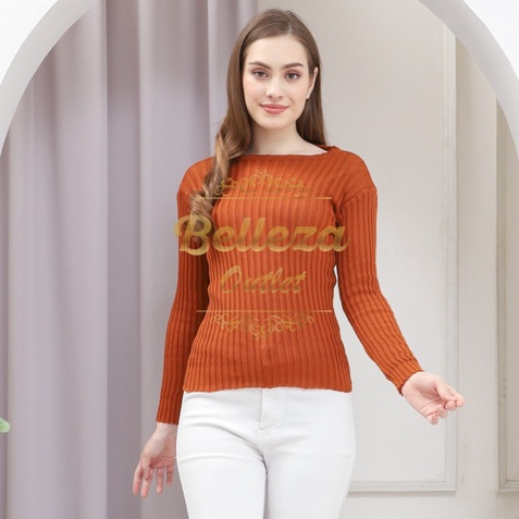 Belleza Outlet baju rajut Cardigan rajut atasan wanita Nadfa