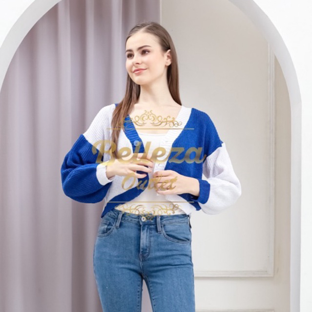 Belleza Outletbaju rajut Cardigan rajut atasan wanita Sheza Knit